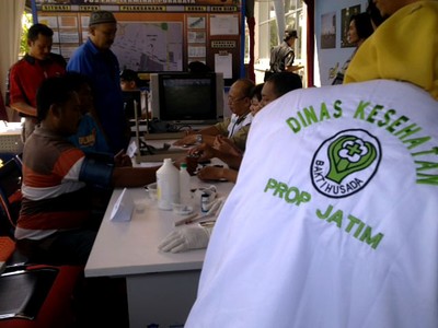 109 Sopir Bus Jalani Tes Kesehatan
