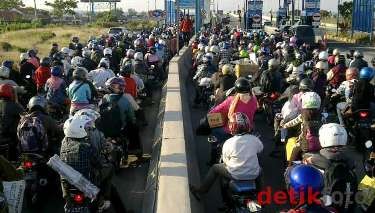 Jumlah Pemudik Bermotor Meningkat 13 % Dibanding Lebaran Tahun Lalu
