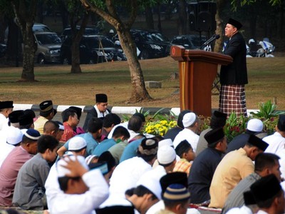 Salat Id di Mabes TNI