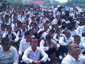 18.829 Siswa & Mahasiswa Sumut Pecahkan Rekor Makan Ubi MURI