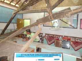 Keropos, Atap Gedung SDN di Madiun Ambruk