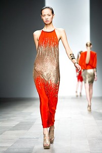 Amanda Wakeley, Fall/Winter 2011. London Fashion Week 2011. [Photo by Ian Gavan/Getty Images]