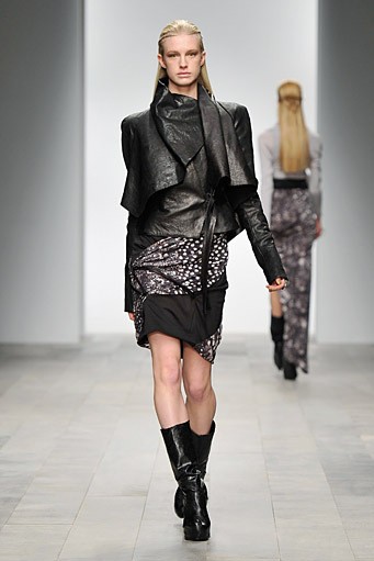 Aminaka Wilmont, Fall/Winter 2011. Australian Fashion Week 2011. [Photo by Gareth Cattermole/Getty Images]