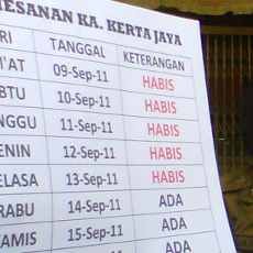 Tiket KA Ekonomi Ludes Hingga 13 September