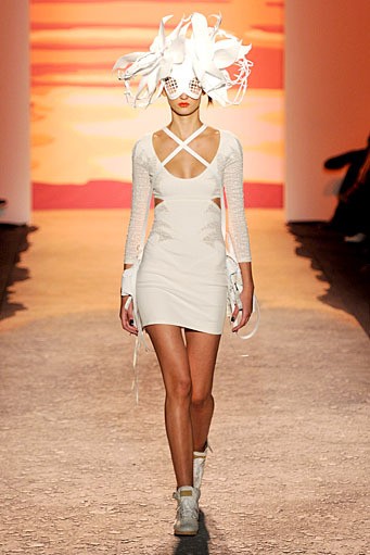 Jen Kao, Spring/Summer 2012. New York Fashion Week Spring/Summer 2012. [Photo by Mike Coppola/Getty Images for Mercedes-Benz Fashion Week]