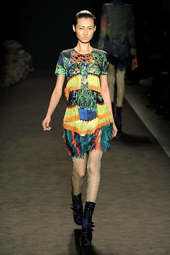 Jen Kao, Fall/Winter 2011. New York Fashion Week 2011. [Photo by Frazer Harrison/Getty Images for Mercedes-Benz]