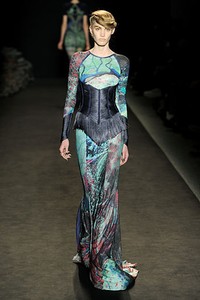 Jen Kao, Fall/Winter 2011. New York Fashion Week 2011. [Photo by Frazer Harrison/Getty Images for Mercedes-Benz]