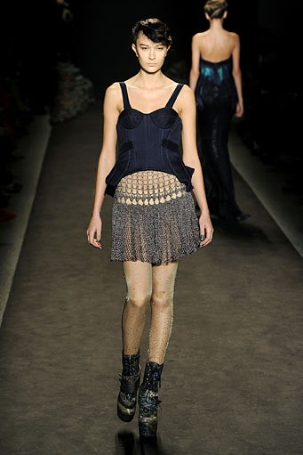 Jen Kao, Fall/Winter 2011. New York Fashion Week 2011. [Photo by Frazer Harrison/Getty Images for Mercedes-Benz]