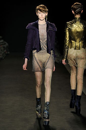 Jen Kao, Fall/Winter 2011. New York Fashion Week 2011. [Photo by Frazer Harrison/Getty Images for Mercedes-Benz]