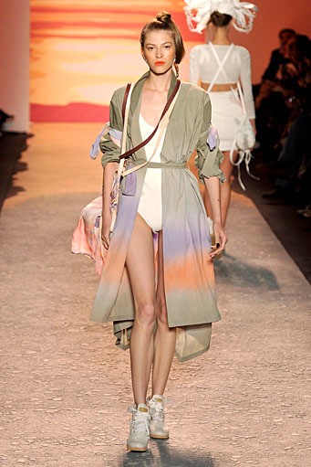 Jen Kao, Spring/Summer 2012. New York Fashion Week Spring/Summer 2012. [Photo by Mike Coppola/Getty Images for Mercedes-Benz Fashion Week]