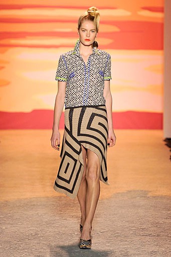 Jen Kao, Spring/Summer 2012. New York Fashion Week Spring/Summer 2012. [Photo by Mike Coppola/Getty Images for Mercedes-Benz Fashion Week]