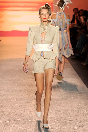 Jen Kao, Spring/Summer 2012. New York Fashion Week Spring/Summer 2012. [Photo by Mike Coppola/Getty Images for Mercedes-Benz Fashion Week]