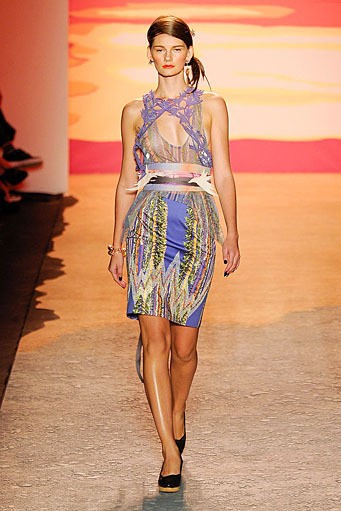 Jen Kao, Spring/Summer 2012. New York Fashion Week Spring/Summer 2012. [Photo by Mike Coppola/Getty Images for Mercedes-Benz Fashion Week]