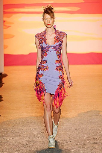 Jen Kao, Spring/Summer 2012. New York Fashion Week Spring/Summer 2012. [Photo by Mike Coppola/Getty Images for Mercedes-Benz Fashion Week]