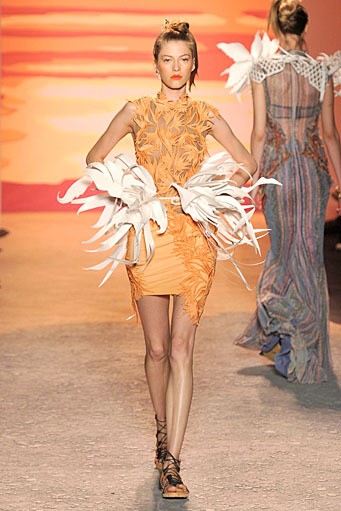 Jen Kao, Spring/Summer 2012. New York Fashion Week Spring/Summer 2012. [Photo by Mike Coppola/Getty Images for Mercedes-Benz Fashion Week]