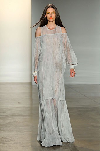 Jeremy Laing, Spring/Summer 2012. New York Fashion Week Spring/Summer 2012. [Photo by Jemal Countess/Getty Images]