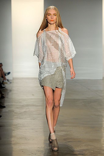 Jeremy Laing, Spring/Summer 2012. New York Fashion Week Spring/Summer 2012. [Photo by Jemal Countess/Getty Images]
