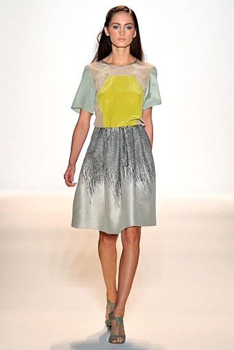 Lela Rose, Spring/Summer 2012. New York Fashion Week Spring/Summer 2012. [Photo by Mike Coppola/Getty Images for Payless]