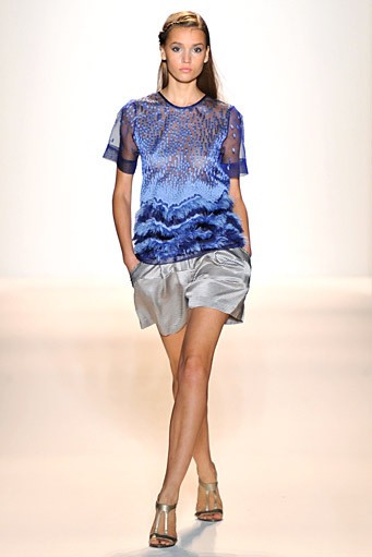 Lela Rose, Spring/Summer 2012. New York Fashion Week Spring/Summer 2012. [Photo by Mike Coppola/Getty Images for Payless]