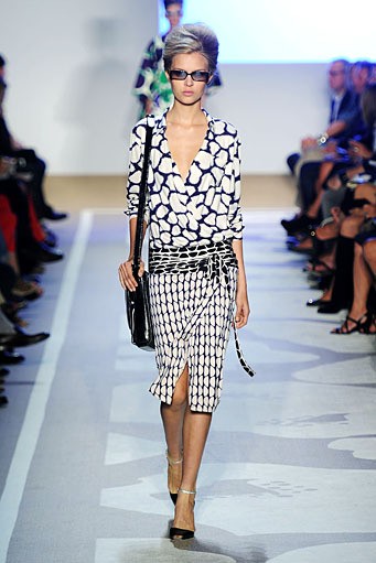 Diane Von Furstenberg, Spring/Summer 2012. New York Fashion Week Spring/Summer 2012. [Photo by Frazer Harrison/Getty Images for Mercedes-Benz Fashion Week]