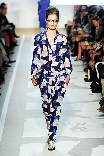 Diane Von Furstenberg, Spring/Summer 2012. New York Fashion Week Spring/Summer 2012. [Photo by Frazer Harrison/Getty Images for Mercedes-Benz Fashion Week]