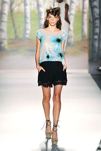 Tracy Reese, Spring/Summer 2012. New York Fashion Week Spring/Summer 2012. [Photo by Mike Coppola/Getty Images for TRESemme]