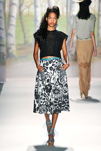 Tracy Reese, Spring/Summer 2012. New York Fashion Week Spring/Summer 2012. [Photo by Mike Coppola/Getty Images for TRESemme]
