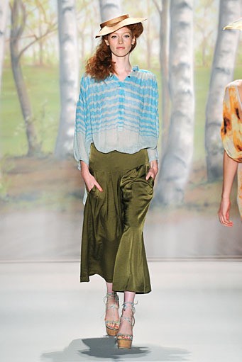 Tracy Reese, Spring/Summer 2012. New York Fashion Week Spring/Summer 2012. [Photo by Mike Coppola/Getty Images for TRESemme]