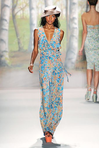 Tracy Reese, Spring/Summer 2012. New York Fashion Week Spring/Summer 2012. [Photo by Mike Coppola/Getty Images for TRESemme]