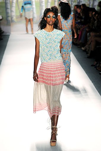 Tracy Reese, Spring/Summer 2012. New York Fashion Week Spring/Summer 2012. [Photo by Mike Coppola/Getty Images for TRESemme]