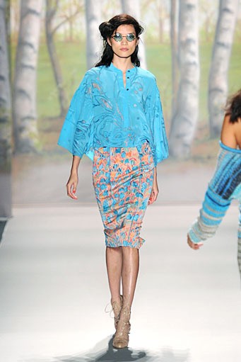 Tracy Reese, Spring/Summer 2012. New York Fashion Week Spring/Summer 2012. [Photo by Mike Coppola/Getty Images for TRESemme]