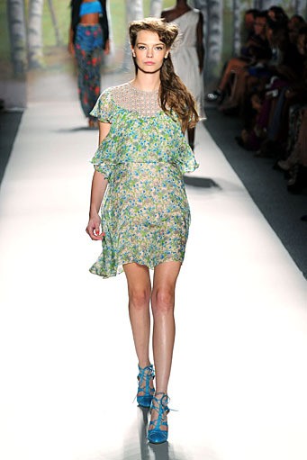 Tracy Reese, Spring/Summer 2012. New York Fashion Week Spring/Summer 2012. [Photo by Mike Coppola/Getty Images for TRESemme]
