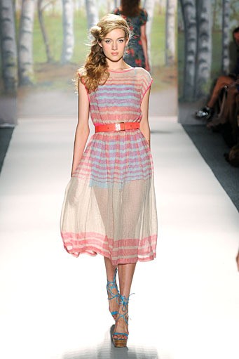 Tracy Reese, Spring/Summer 2012. New York Fashion Week Spring/Summer 2012. [Photo by Mike Coppola/Getty Images for TRESemme]