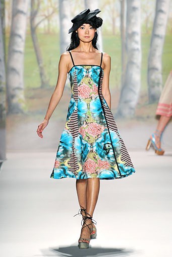 Tracy Reese, Spring/Summer 2012. New York Fashion Week Spring/Summer 2012. [Photo by Mike Coppola/Getty Images for TRESemme]
