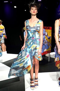 Katya Leonovich, Spring/Summer 2012. New York Fashion Week Spring/Summer 2012. [Photo by Dario Cantatore/Getty Images for Mercedes-Benz Fashion Week]