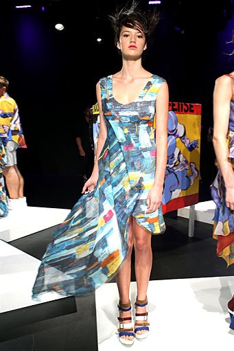 Katya Leonovich, Spring/Summer 2012. New York Fashion Week Spring/Summer 2012. [Photo by Dario Cantatore/Getty Images for Mercedes-Benz Fashion Week]