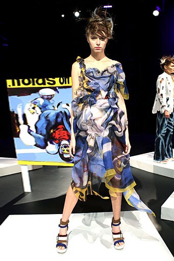 Katya Leonovich, Spring/Summer 2012. New York Fashion Week Spring/Summer 2012. [Photo by Dario Cantatore/Getty Images for Mercedes-Benz Fashion Week]