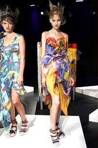 Katya Leonovich, Spring/Summer 2012. New York Fashion Week Spring/Summer 2012. [Photo by Dario Cantatore/Getty Images for Mercedes-Benz Fashion Week]