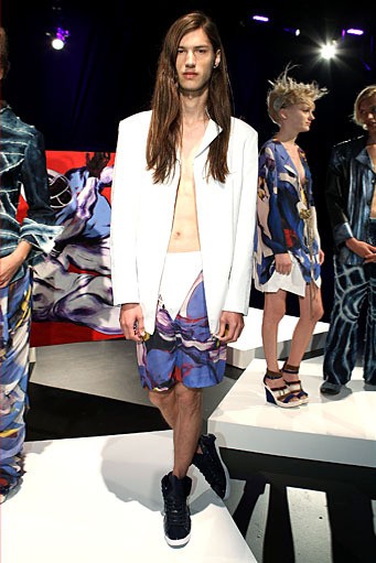 Katya Leonovich, Spring/Summer 2012. New York Fashion Week Spring/Summer 2012. [Photo by Dario Cantatore/Getty Images for Mercedes-Benz Fashion Week]