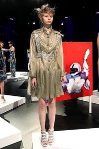 Katya Leonovich, Spring/Summer 2012. New York Fashion Week Spring/Summer 2012. [Photo by Dario Cantatore/Getty Images for Mercedes-Benz Fashion Week]