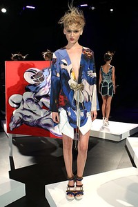 Katya Leonovich, Spring/Summer 2012. New York Fashion Week Spring/Summer 2012. [Photo by Dario Cantatore/Getty Images for Mercedes-Benz Fashion Week]