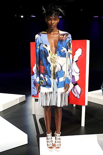 Katya Leonovich, Spring/Summer 2012. New York Fashion Week Spring/Summer 2012. [Photo by Dario Cantatore/Getty Images for Mercedes-Benz Fashion Week]