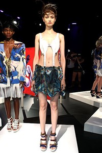 Katya Leonovich, Spring/Summer 2012. New York Fashion Week Spring/Summer 2012. [Photo by Dario Cantatore/Getty Images for Mercedes-Benz Fashion Week]