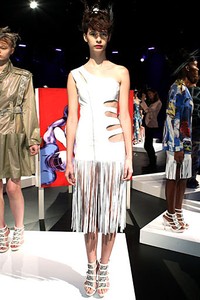 Katya Leonovich, Spring/Summer 2012. New York Fashion Week Spring/Summer 2012. [Photo by Dario Cantatore/Getty Images for Mercedes-Benz Fashion Week]