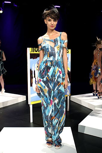 Katya Leonovich, Spring/Summer 2012. New York Fashion Week Spring/Summer 2012. [Photo by Dario Cantatore/Getty Images for Mercedes-Benz Fashion Week]