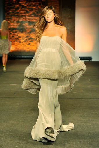 Christian Siriano, Spring/Summer 2012. New York Fashion Week Spring/Summer 2012. [Photo by Slaven Vlasic/Getty Images for Payless]