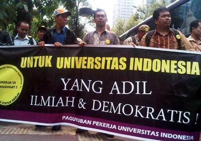200 Pekerja UI Geruduk Kemendiknas