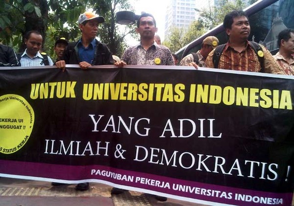 200 Pekerja UI Geruduk Kemendiknas