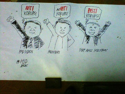 Sindir Teror dan Koruptor via Kartun