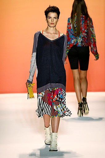 Nicole Miller, Spring/Summer 2012. New York Fashion Week Spring/Summer 2012. [Photo by Neilson Barnard/Getty Images for Mercedes-Benz Fashion Week]